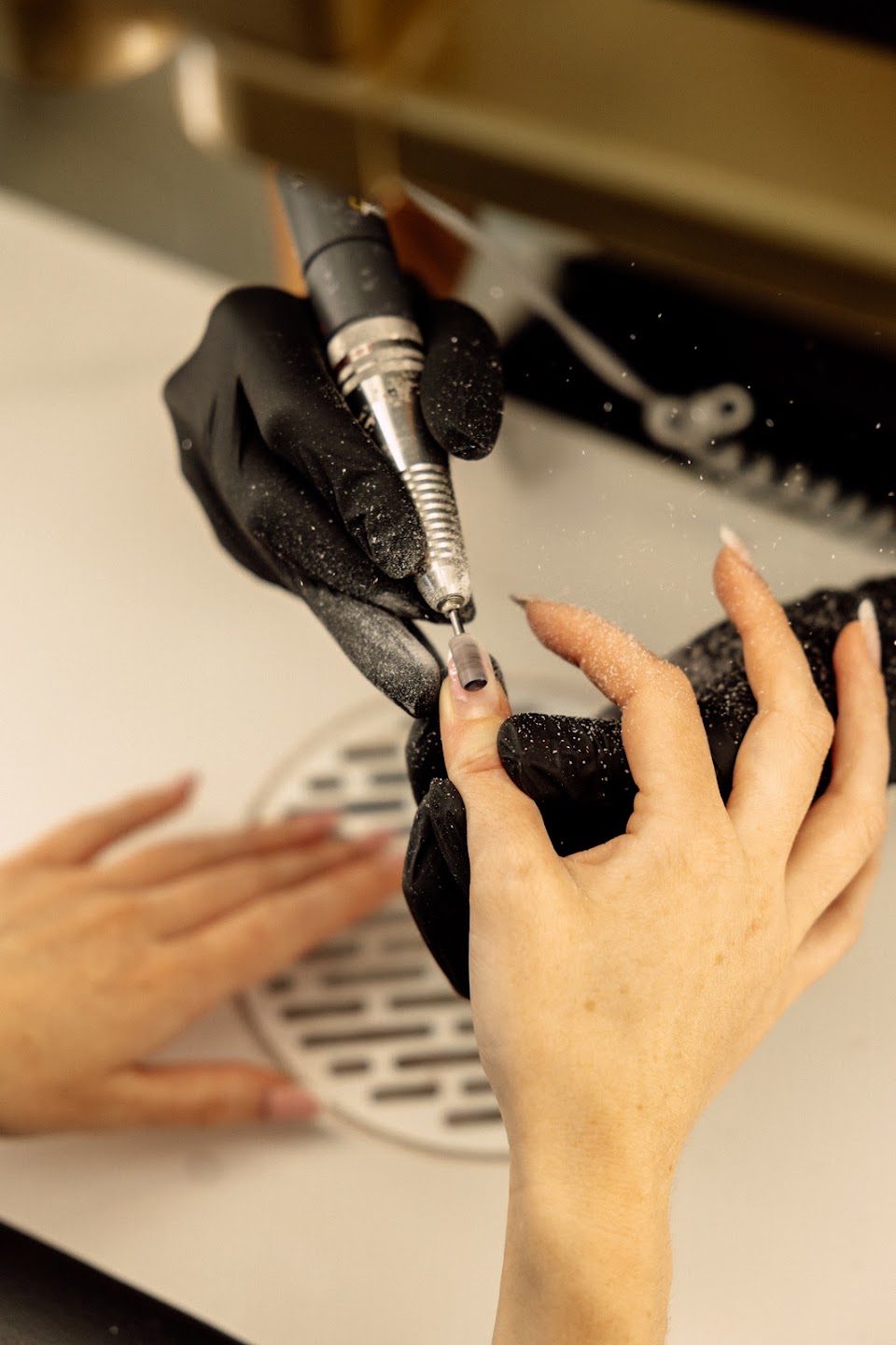 Close work with a nail drill